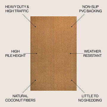 Peater Classic Casual Commerical Natural Coir Doormat